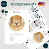 Stickdatei Katze Stuffie mit 7 Größen, In the Hoop Schnurrkopp