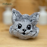 Stickdatei Katze Stuffie mit 7 Größen, In the Hoop Schnurrkopp