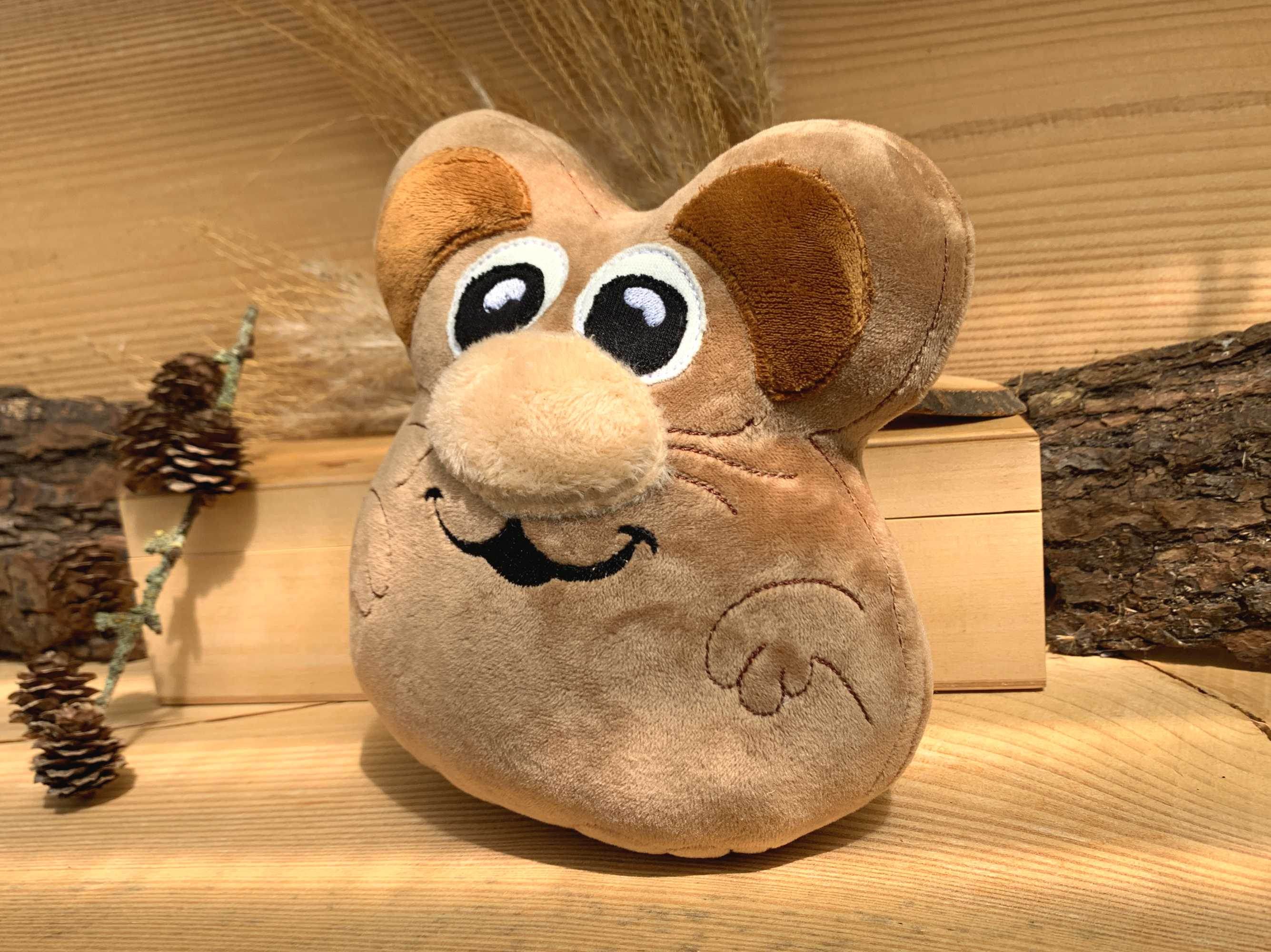 Stickdatei Maus 18x20, ITH Kuscheltier mit Applikationen - Sewando