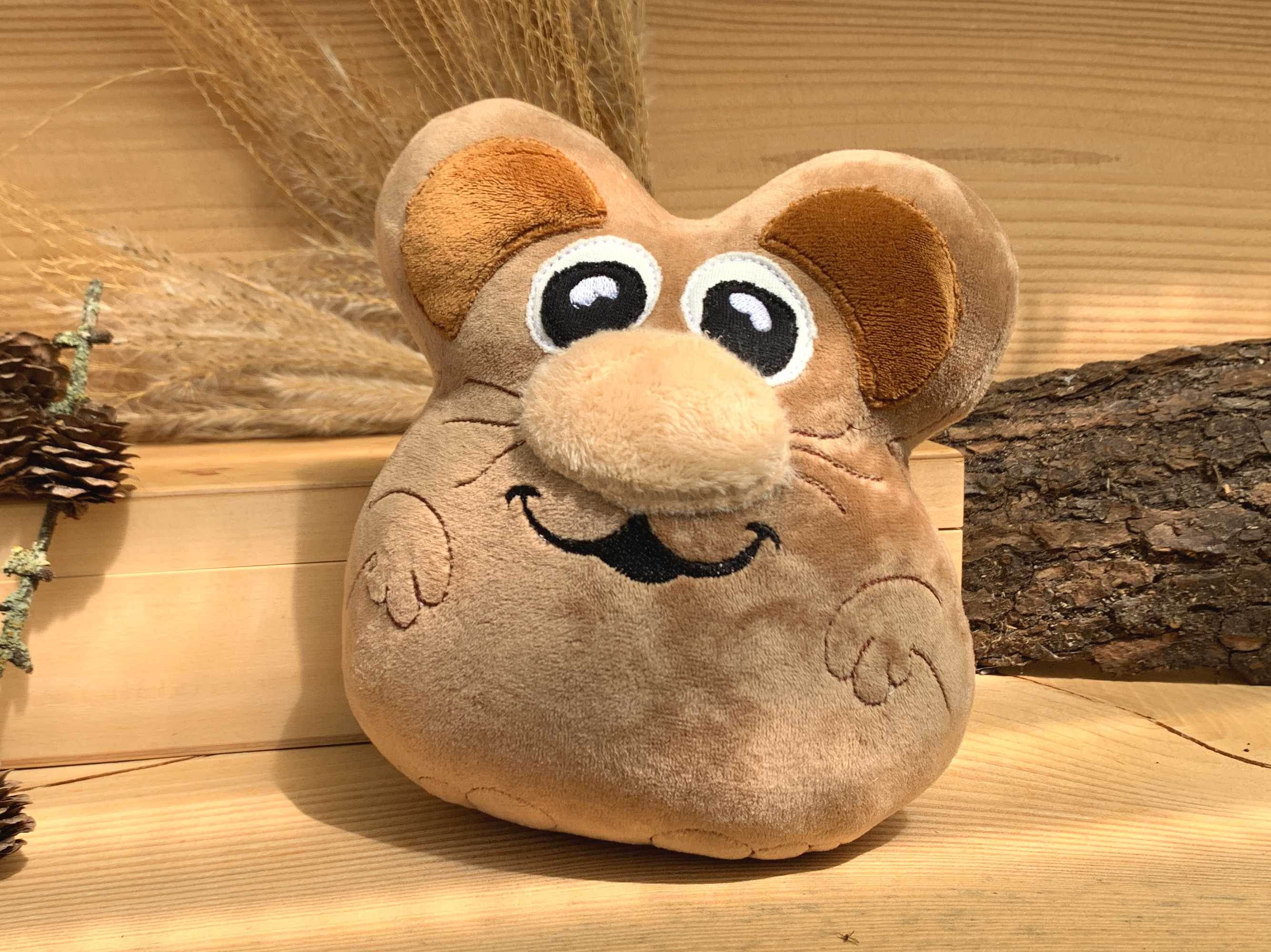 Stickdatei Maus 18x20, ITH Kuscheltier mit Applikationen - Sewando