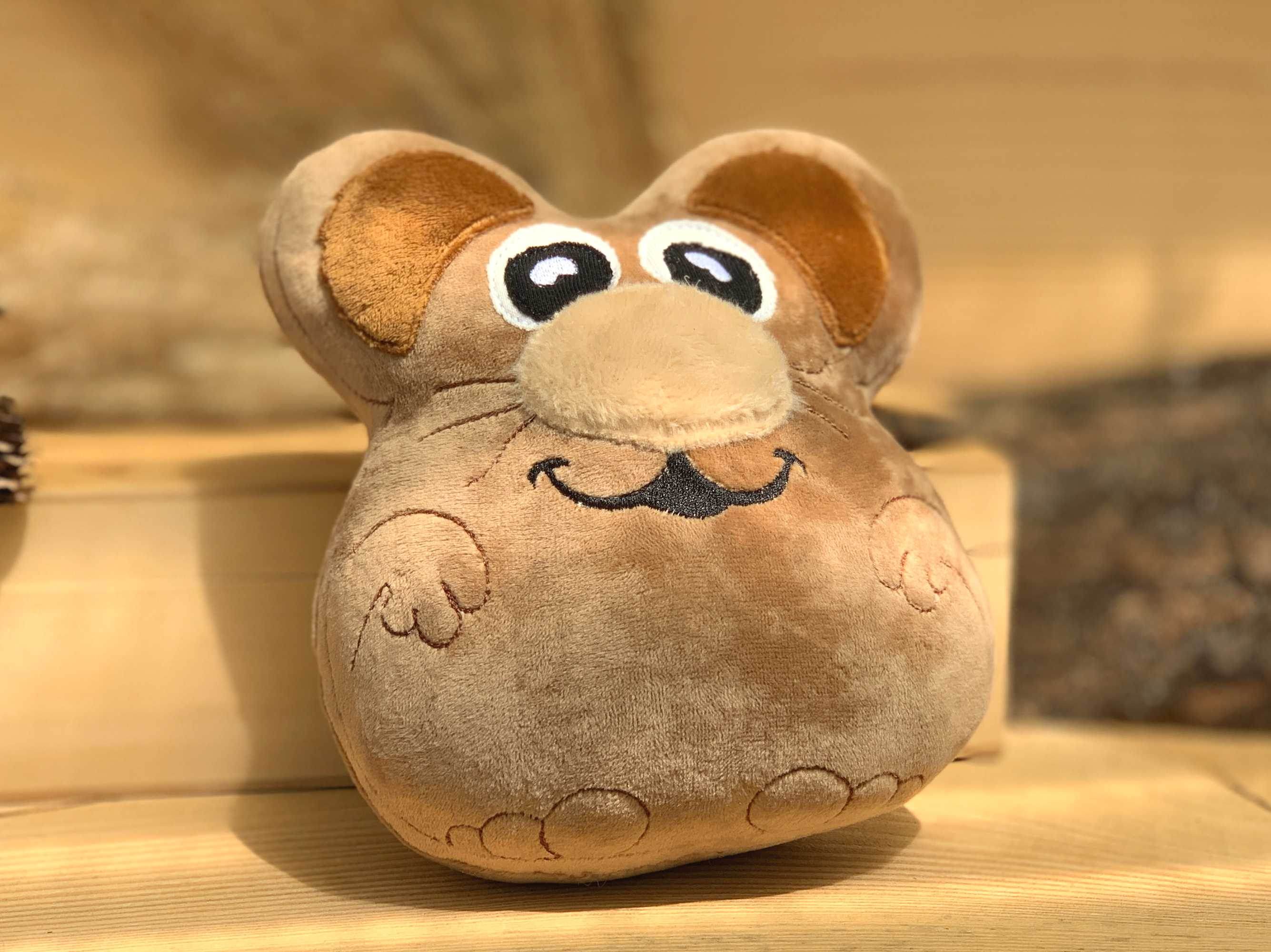 Stickdatei Maus 18x20, ITH Kuscheltier mit Applikationen - Sewando