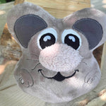 Stickdatei Maus 20x23, ITH Kuscheltier mit Applikationen - Sewando