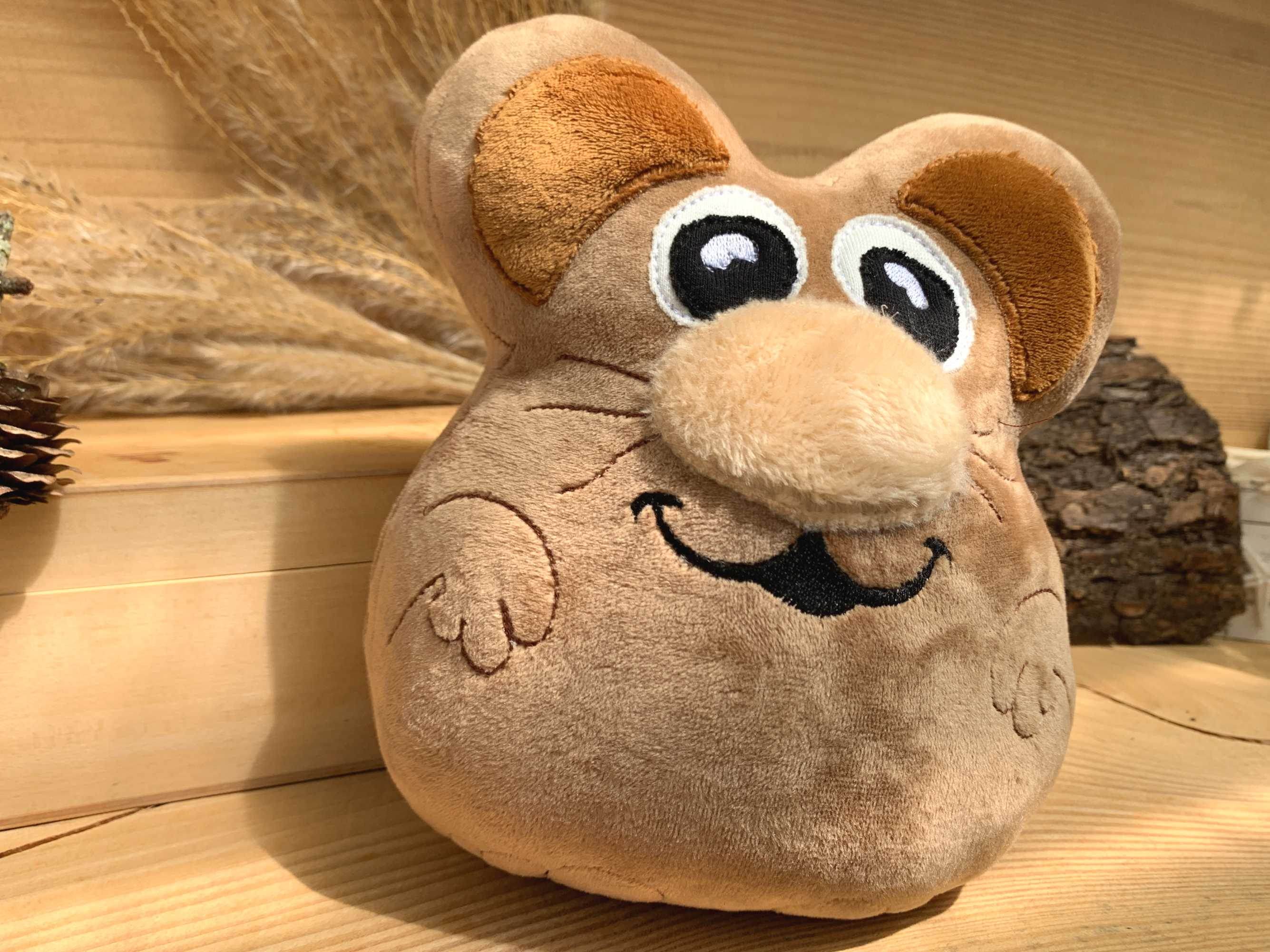 Stickdatei Maus 18x20, ITH Kuscheltier mit Applikationen - Sewando