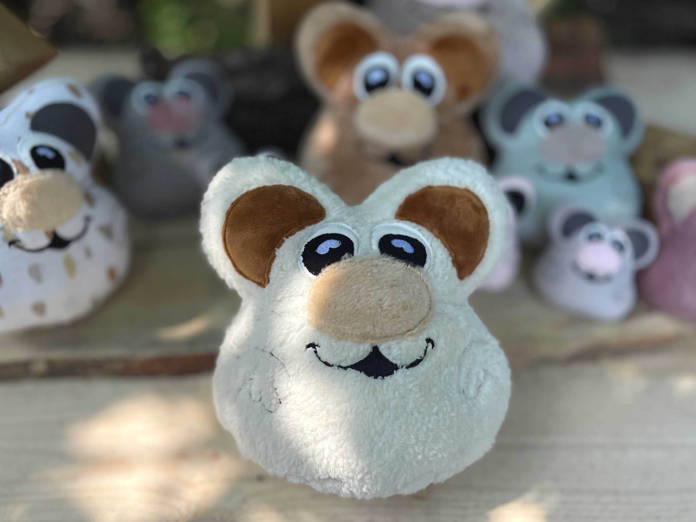 Stickdatei Maus 24x27 ITH Kuscheltier mitApplikationen - Sewando