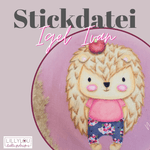 Stickdatei - Igel Ivan - Sewando