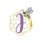Stickdatei - Bienen-Monogramme A-Z - Sewando