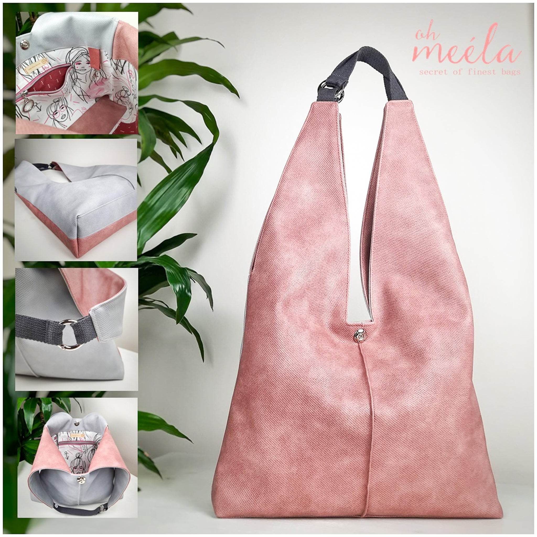 ohJelli Mini & Big * Taschen - Schnittmuster - Kombi-eBook * Shopper - Schultertasche in 2 Größen - Sewando