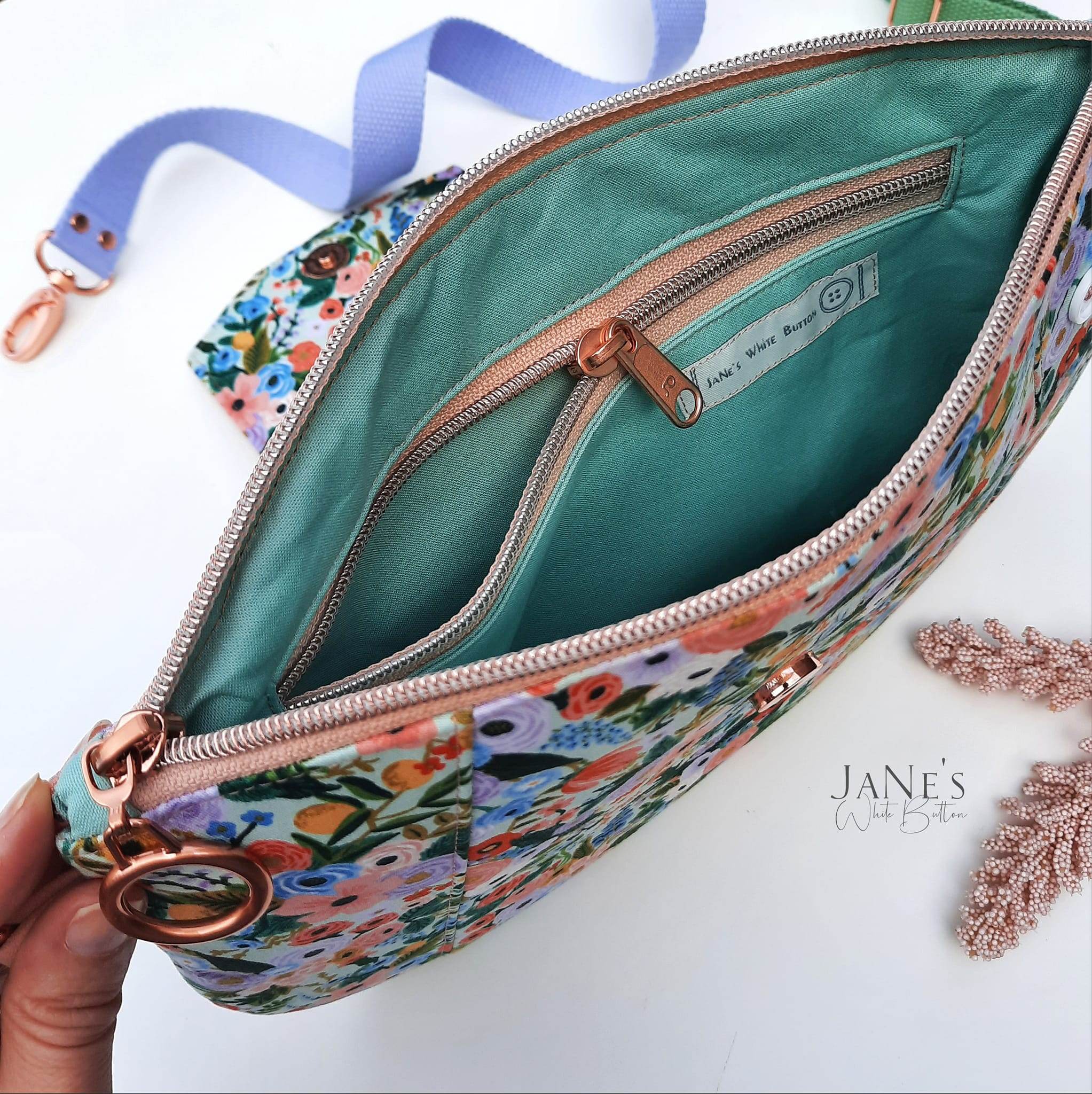 Clutch Tilda Schnittmuster Nähanleitung Tasche - Sewando