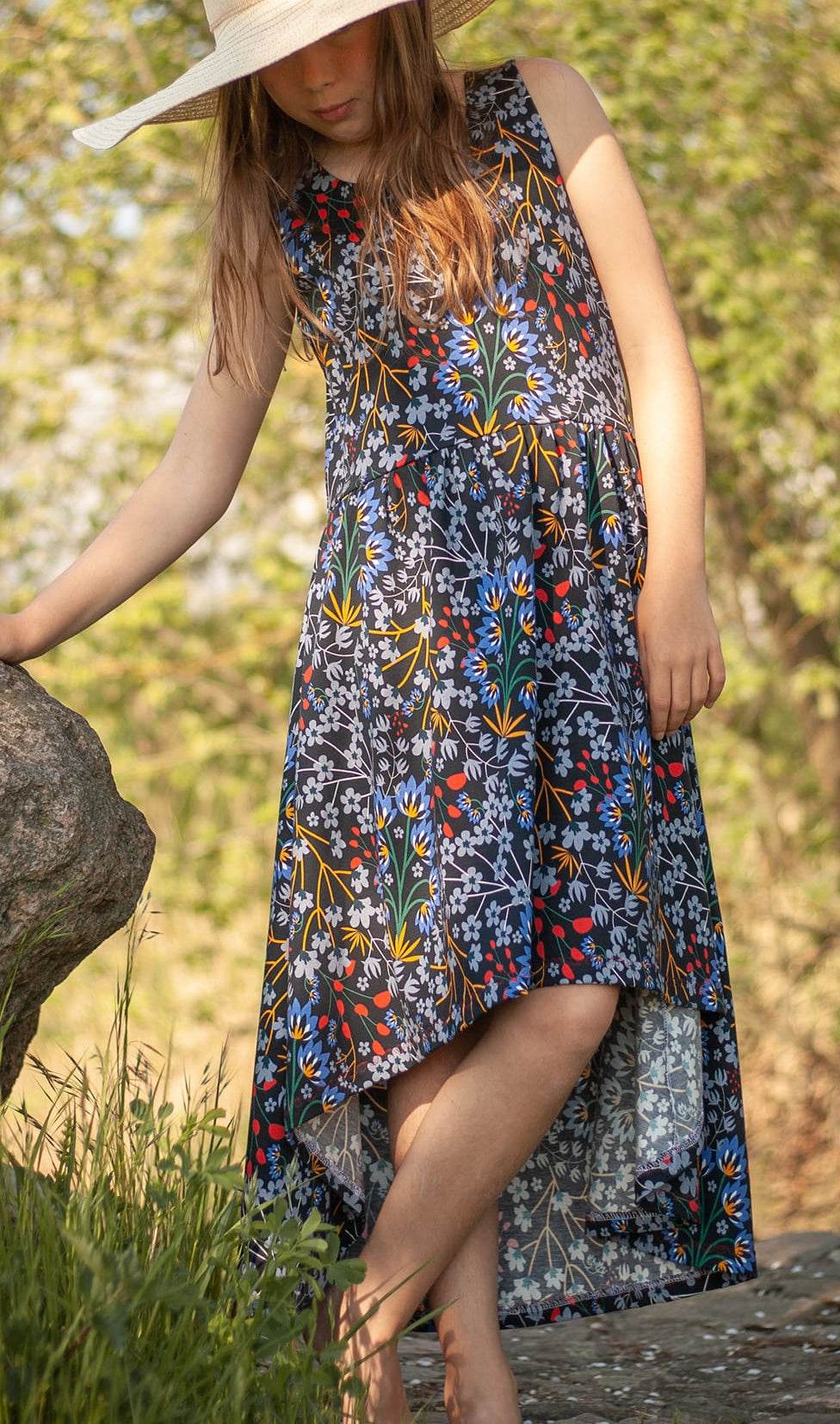 Happy Roxani - Gr 86-152 - Vokuhila Kleid Schnittmuster - Sewando