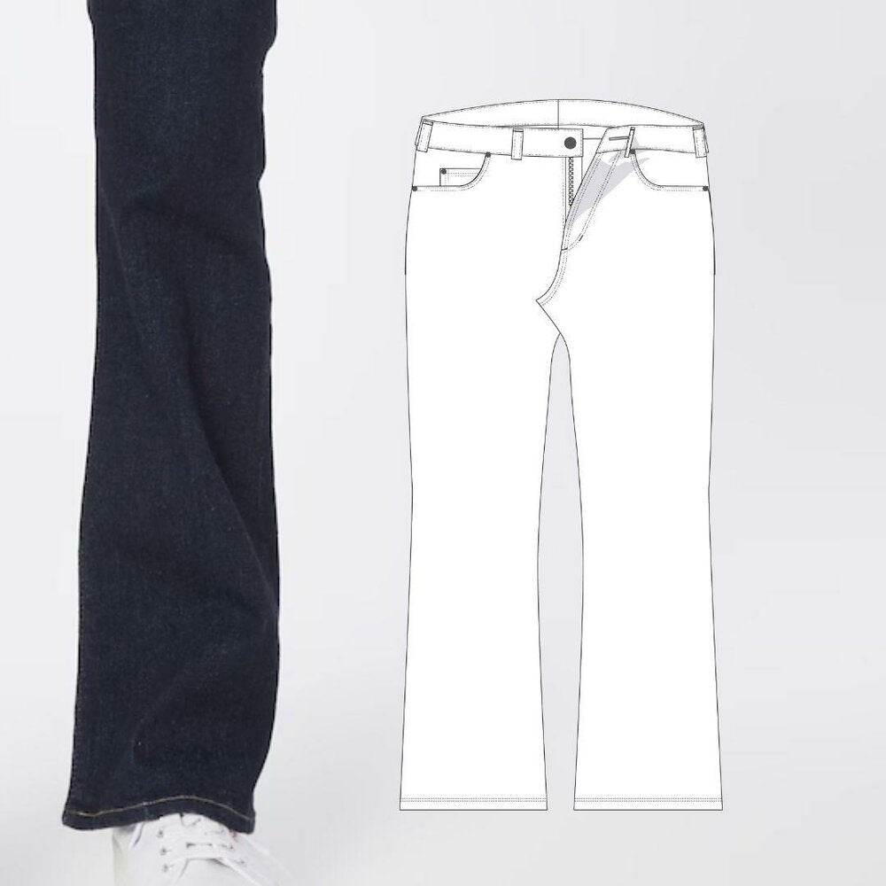 eBook Hose Jeans #bootcut Damen Gr. 32-60 - Sewando