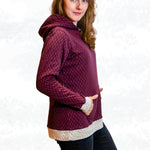 Schnittmuster Jenna – Hoodie & Pullover mit Kapuze oder Kragen Gr. 34-50 / BU 80-116 - Sewando