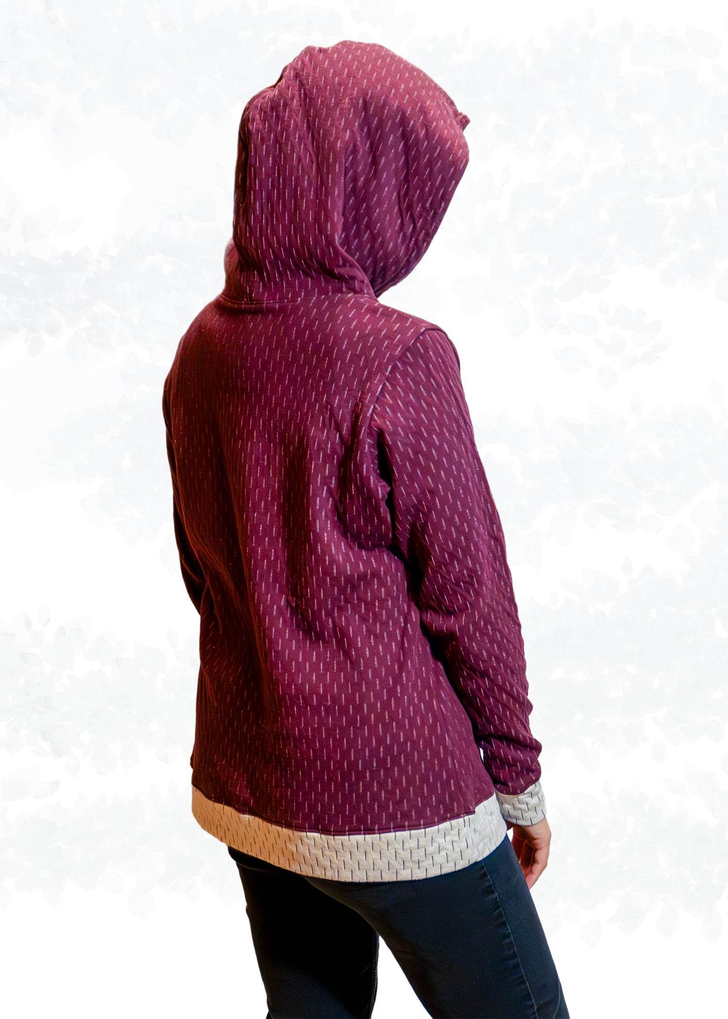 Schnittmuster Jenna – Hoodie & Pullover mit Kapuze oder Kragen Gr. 34-50 / BU 80-116 - Sewando