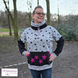Schnittmuster Oversized Hoodie Weites Winter Meer Damen