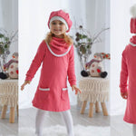 STELLA: ROBE EN MAILLE POUR LES FILLES - 74-158 - Sewando