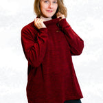 Schnittmuster Jessy – Oversized Pullover mit Rollkragen oder Halslochbündchen Gr. 34-50 / BU 80-116 - Sewando