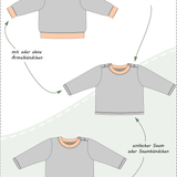 Jojo – Babypullover mit Schulterknopfleiste Gr. 56-98 - Sewando