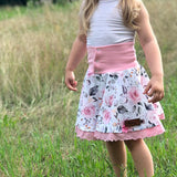 Rock Rosa Schnittmuster 50-170