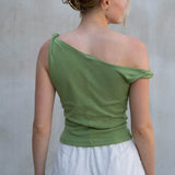 Schnittmuster Asymmetrisches One-Shoulder Top mit Drehung - JULE - Gr. 32 - 46 - Sewando