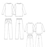 Julia – Loungewear-Set, Schnittmuster in Gr. 34 -50
