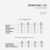 Jumpsuit-02 mit oder ohne Ärmel, tailliert & Taschen
