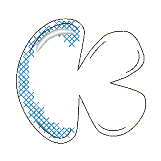 Stickdatei - BUBBLE Alphabet A-Z - Sewando