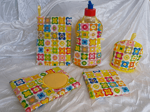Stickdatei Küche Spülschürze Topflappen Mug Rug 1 Set 354 - Sewando