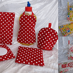 Stickdatei Küche Spülschürze Topflappen Mug Rug 1 Set 354 - Sewando