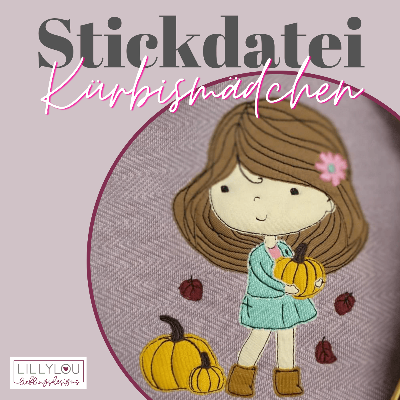 Stickdatei - Kürbismädchen - Sewando