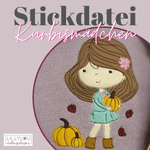 Stickdatei - Kürbismädchen - Sewando