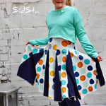 Happy Raffa & Ella - Gr. 86-164 - Crop Pulli + Kleid Schnittmuster - Sewando