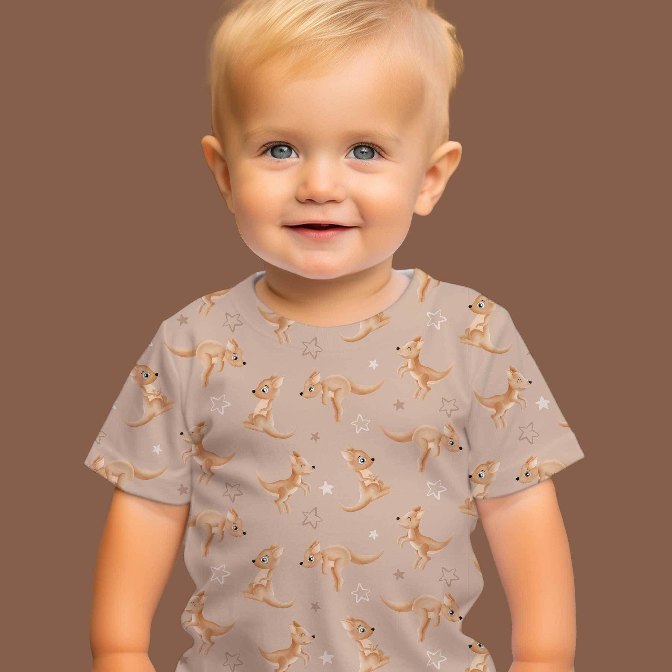 Stoffdesign - G'Day Mate Australien - Känguru beige - nicht exkusiv - Sewando