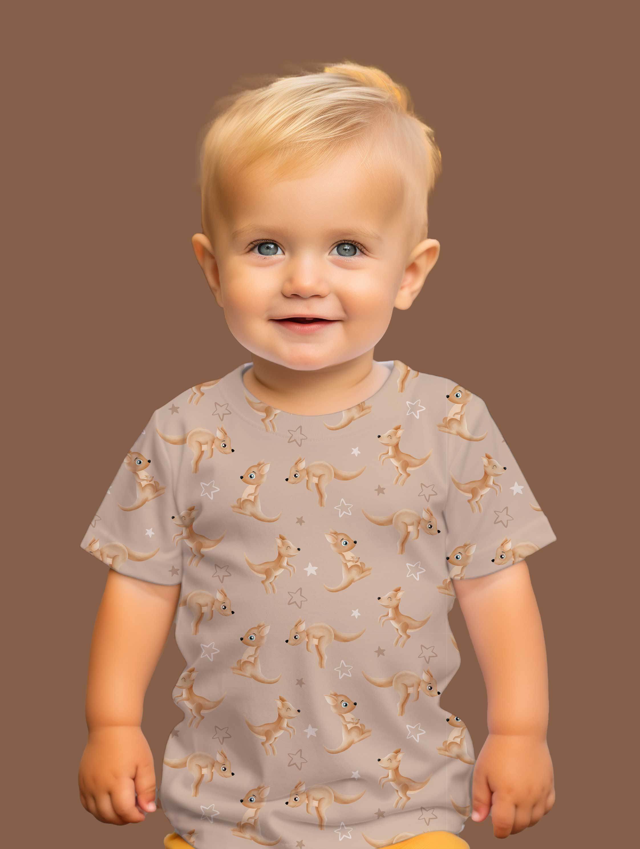 Stoffdesign - G'Day Mate Australien - Känguru beige - nicht exkusiv - Sewando
