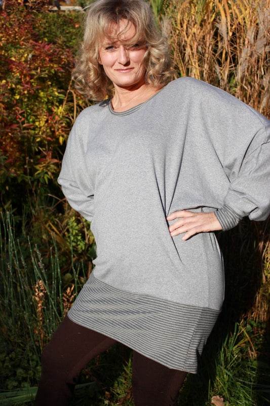 Bigshirt Schnittmuster+Nähanleitung Gr. S-XXL mit Kapuzen Add-On : - Sewando