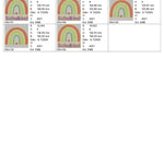 Stickdatei Glitzer Vinyl Regenbogen Schulkind Set 2545 - Sewando