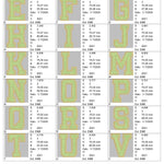 Stickdatei Chenille Glitzer Vinyl Schrift ca. 75mm Applikation Set 2542 - Sewando