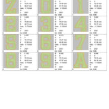 Stickdatei Chenille Glitzer Vinyl Schrift ca. 75mm Applikation Set 2542 - Sewando