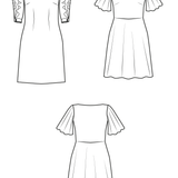 Schnittmuster KATIANE Set für Bluse und Kleid Gr. 34-54 - Sewando