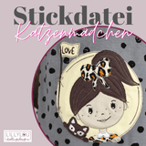Stickdatei - Katzenmädchen - Sewando