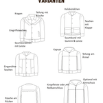 Schnittmuster Morgentau – College-Jacke Größen 86-152 - Sewando