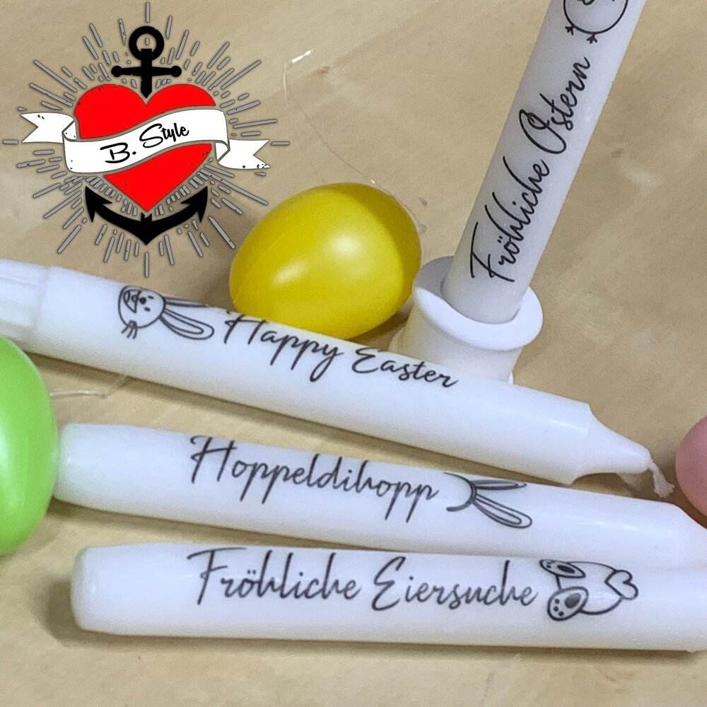 *25 Kerzensprüche Ostern & Frühling* Druck- & Plotterdatei - Sewando