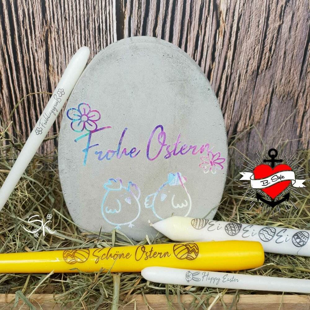 *25 Kerzensprüche Ostern & Frühling* Druck- & Plotterdatei - Sewando