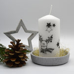 Vorlage für Kerzentattoo Weihnachten pdf Advent Kerzensticker für Wasserschiebefolie - Sewando