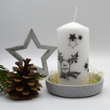 Vorlage für Kerzentattoo Weihnachten pdf Advent Kerzensticker für Wasserschiebefolie - Sewando