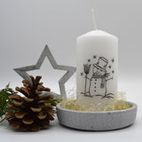 Vorlage für Kerzentattoo Weihnachten pdf Advent Kerzensticker für Wasserschiebefolie - Sewando