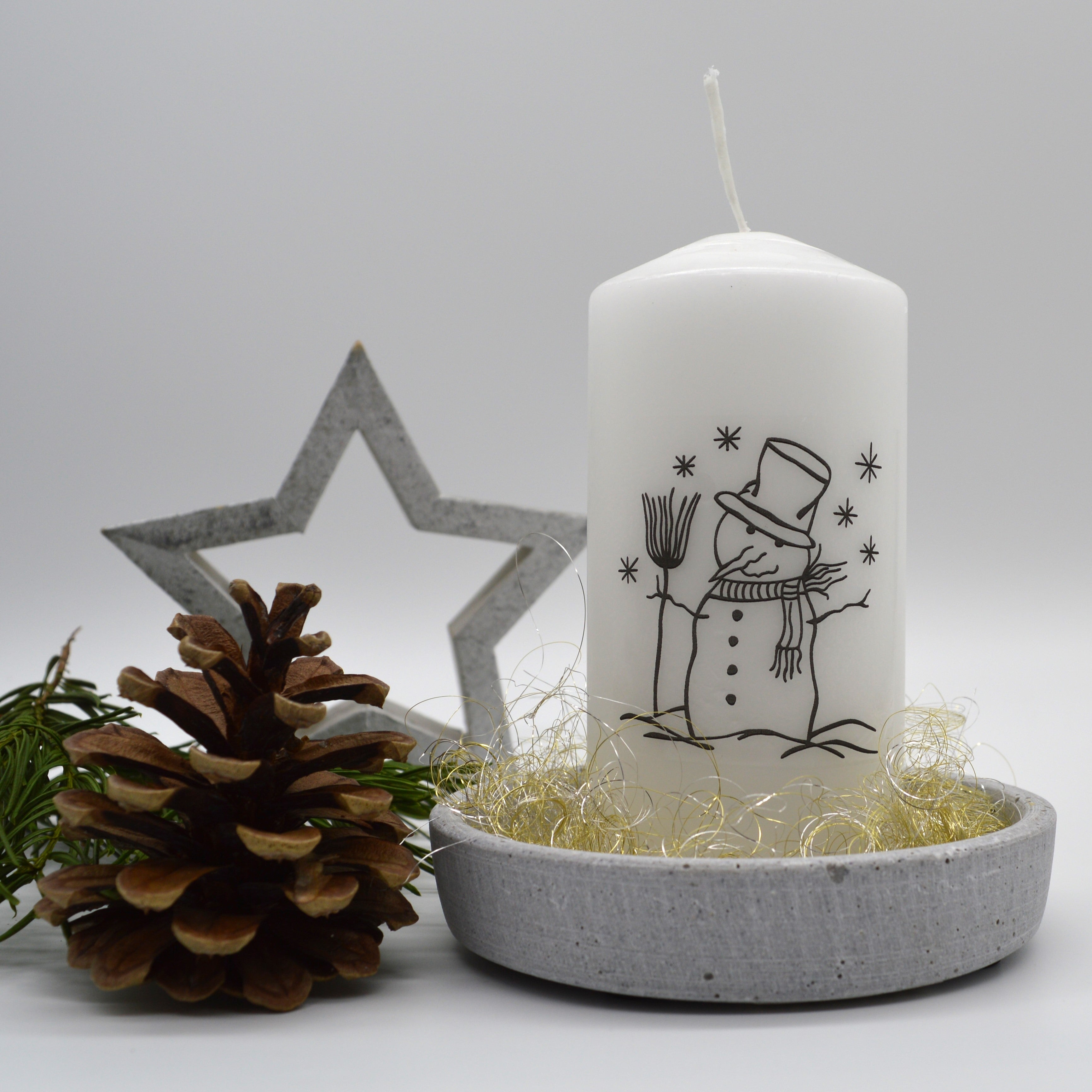 Vorlage für Kerzentattoo Weihnachten pdf Advent Kerzensticker für Wasserschiebefolie - Sewando