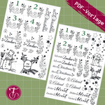 Vorlage für Kerzentattoo Weihnachten pdf Advent Kerzensticker für Wasserschiebefolie - Sewando
