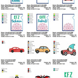 Stickdatei Set ITH KFZ-Schein Hüllen - Sewando