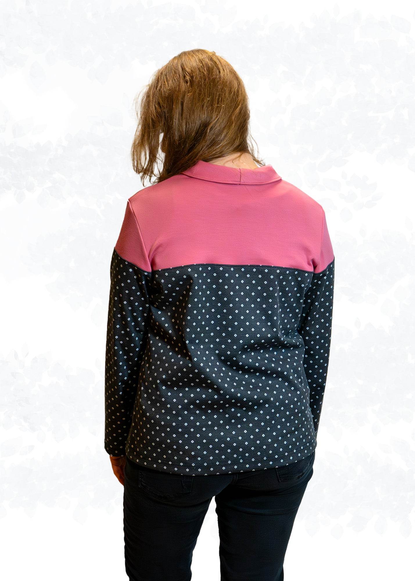 Kikyo – eleganter Pullover mit Wickelkragen Gr. 34-50 / BU 80-116 - Sewando