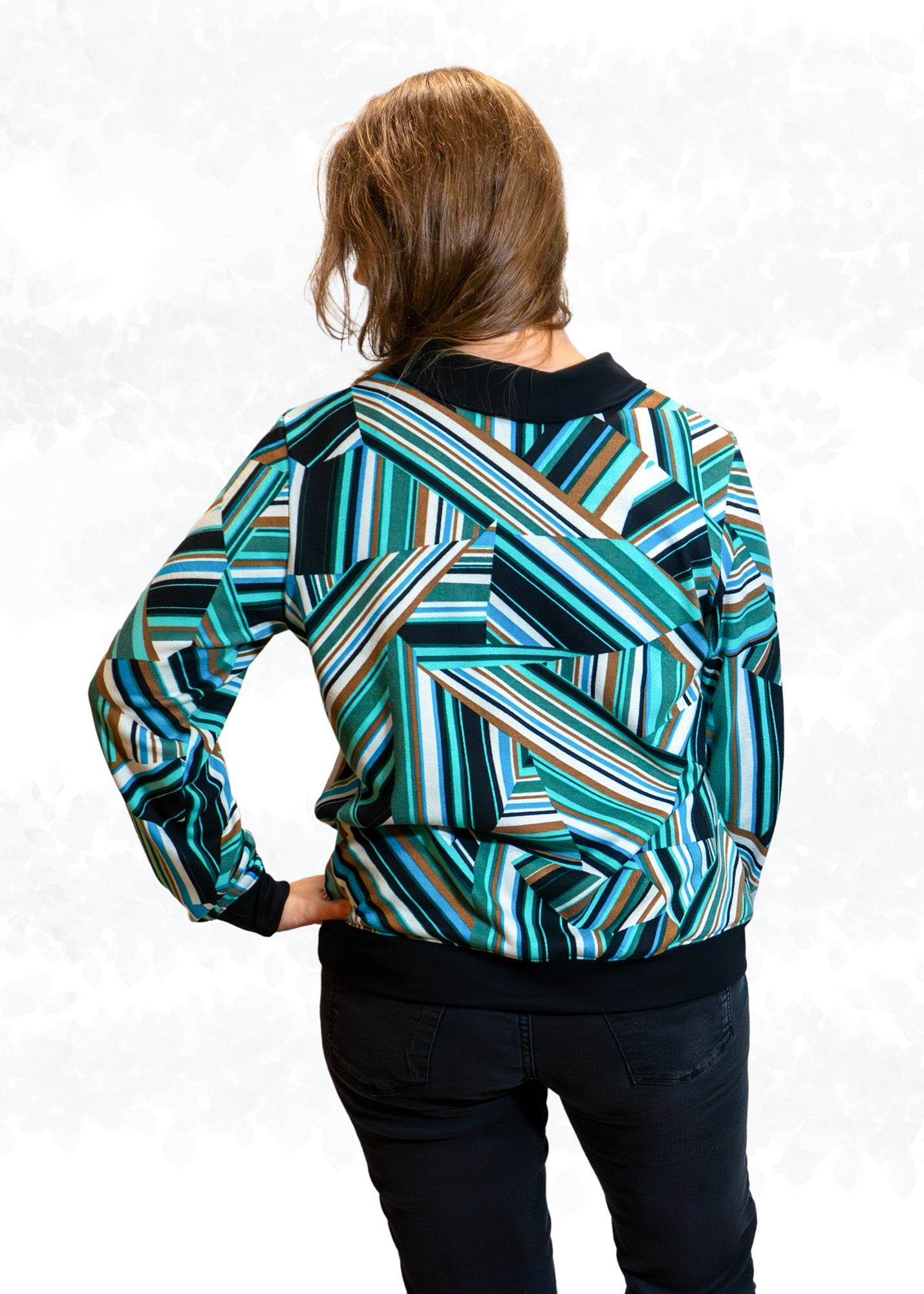Kikyo – eleganter Pullover mit Wickelkragen Gr. 34-50 / BU 80-116 - Sewando