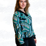 Kikyo – eleganter Pullover mit Wickelkragen Gr. 34-50 / BU 80-116 - Sewando